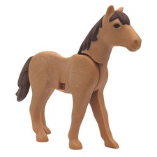 Playmobil cavallo marrone