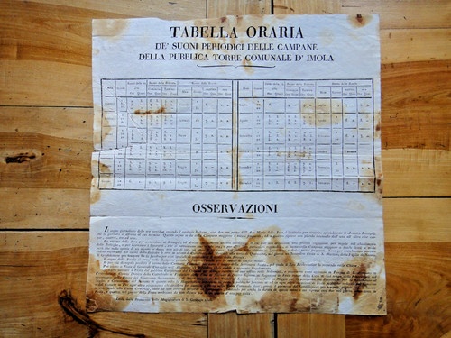 1826 tabella oraria - 1826-tabella, suoni