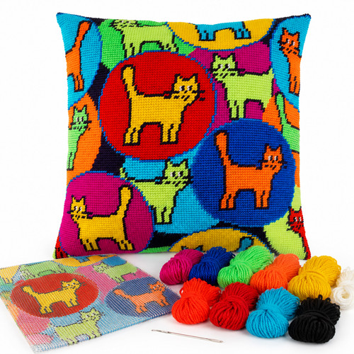 Kit punto ago mano - , cuscino