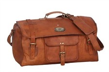 Borsone uomo 30" pelle cerata retrò borsone viaggio palestra weekend pernotta...