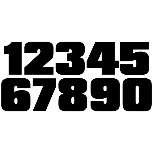 Foglio numeri corsa - numeri,