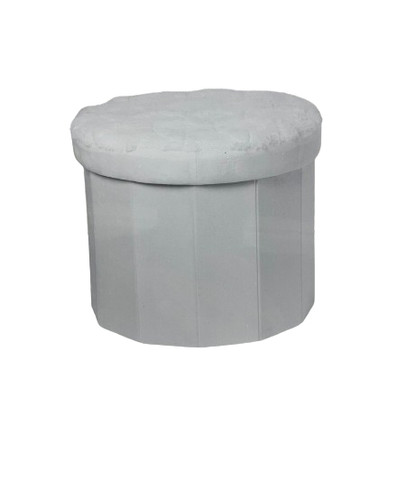 Pouf contenitore rotondo - pouf,
