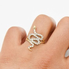Anello A Serpente In CZ Da