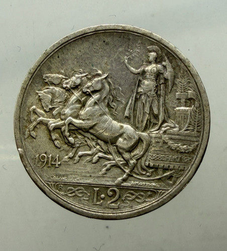 Lire quadriga briosa 1914 - quadriga,