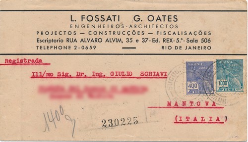 Brasile 1934 busta - brasile,