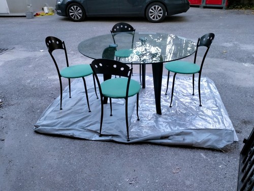 Tavolo rotondo cristallo - tavolo,