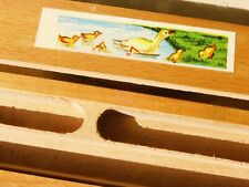? Vecchio Vintage 1960 ASTUCCIO scorrevole Portamatite LEGNO Papere Pulcini ?