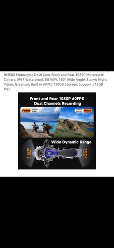 Dash cam moto hfk - dash, hm
