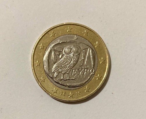 Moneta euro gufo - moneta, gufo-civetta