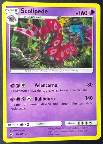 Scolipede 147 rara - scolipede, in