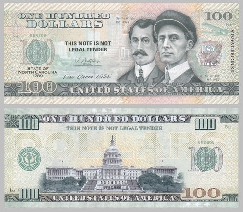 Usa 100 dollari souvenir nota - dollari,