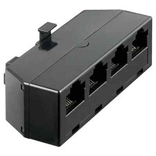 adattatore splitter rete 4 x presa rj45 8p4c isdn