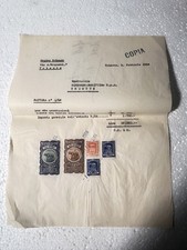 FRANCOBOLLI SU FATTURA 1964 STORIA POSTALE IMPOSTA GENERALE SULL'ENTRATA