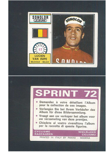 Figurina ciclisti panini - figurina,