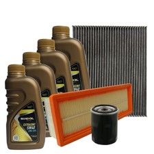 Kit Tagliando Fiat Grande Punto 1.2 1.4 Natural Power Gpl  Filtri 4 Olio 5W40 