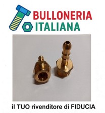 Portagomma ottone diritto gas