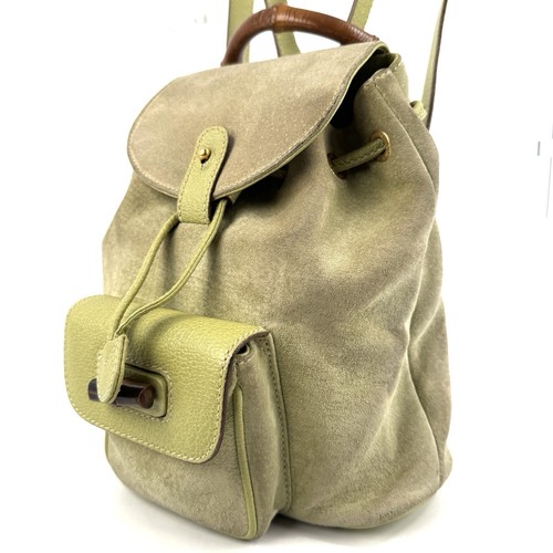 Zaino gucci scamosciato bambù - zaino,