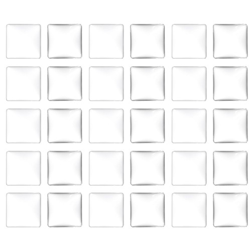 Vetro trasparente 40pz - vetro, 25x25mm
