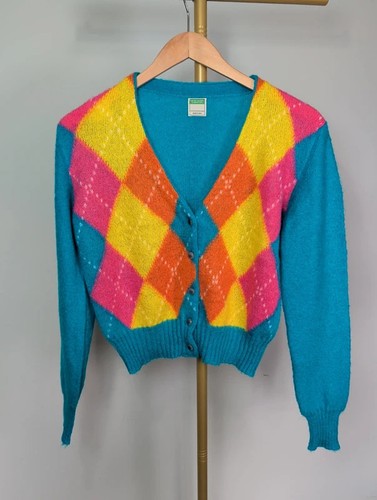 Cardigan benetton misto mohair - cardigan,