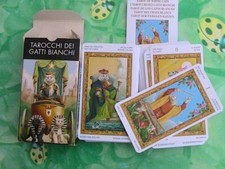 MAZZO 78 Carte TAROCCHI dei Gatti Bianchi Arcani Maggiori e Minori LO SCARABEO