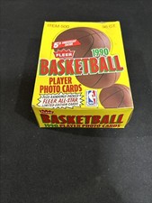 1990-91 Fleer Basketball WAX BOX 36 confezioni sigillate in fabbrica MICHAEL JORDAN