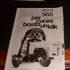 Advertising Italian Pubblicità Werbung:1977 Necchi 565 macchina per cucire ottim