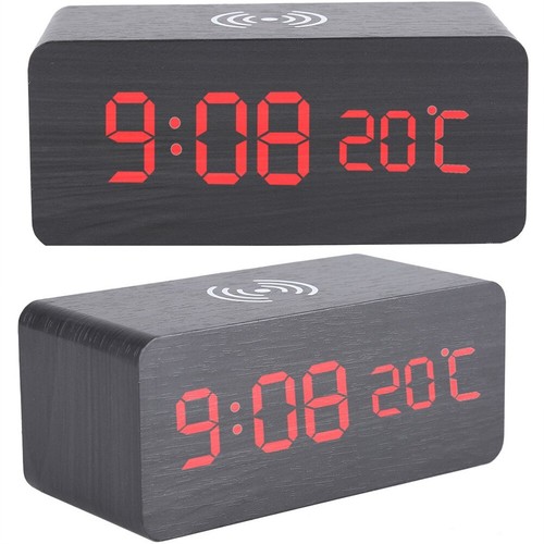 Nuova sveglia digitale - digitale, legno