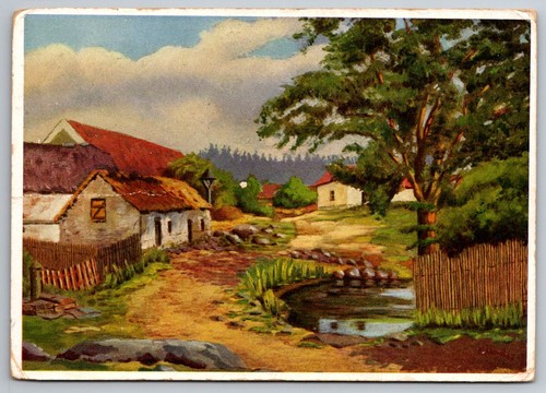 Cartolina villaggio nel - villaggio,