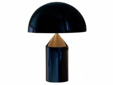 Oluce Atollo 238 Metallo Nero Piccolo - Lampada da tavolo Vico Magistretti 1977