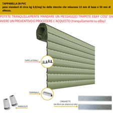 TAPPARELLA IN PVC SU MISURA E COLORE A SCELTA(13X55MM, PESO C.CA 4,0 KG X MQ)