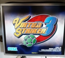 Sega Naomi2 VIRTUA STRIKER 3 game + Original Marquee + Service Manual
