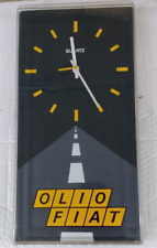 Orologio Pubblicitario Olio Fiat Quartz Vintage anni 70-80 Grado: A+++ 