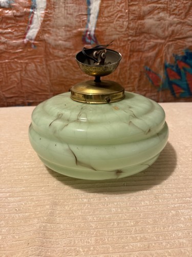 Plafoniera vintage marmo vetro