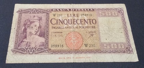 Cinquecento 500 lire ornata - 500,