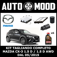 KIT TAGLIANDO COMPLETO PER MAZDA CX-3 1.5 D 1.5 AWD 77 KW 105 CV  OLIO MOTUL 6LT