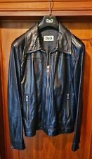 Giacca pelle uomo biker Dolce&Gabbana D&G ORIGINALE 100% pelle di agnello