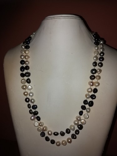 Lunga collana vere perle - lunga,