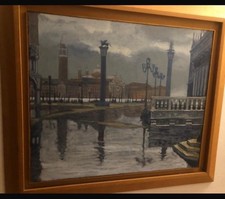 Quadro Fabio Aguzzi "Venezia" Dicembre 1998 Olio su Tela