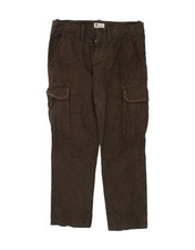 AVIREX Pantalone cargo uomo slim IT 52 XL W36 L29 marrone a righe cotone AQ10