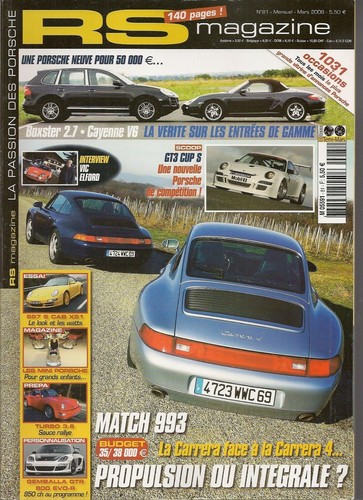 Magazine porsche 993 c2 - porsche,