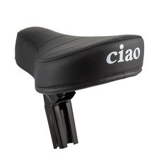 Sella sellino Nero con Scritta Logo Ciao per Piaggio Ciao Attacco Rettangolare _