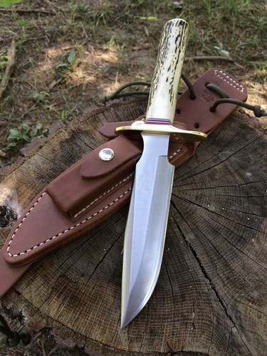 Raro coltello bowie forgiato - bowie, a