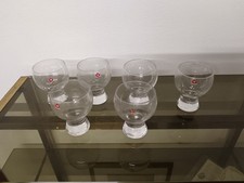 Sei Bicchieri Vintage Design Rari Integri mai usati Cristallo 