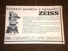 Pubblicità d'epoca per collezionisti Strumenti geodetici e topografici Zeiss