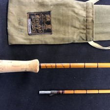 Canna da pesca a mosca palakona vintage Hardy The Perfection 9 piedi 6"