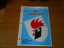 scheda CALCIO PASSIONE-emblemi-trofei-bandiere-BARI a.s. 1928