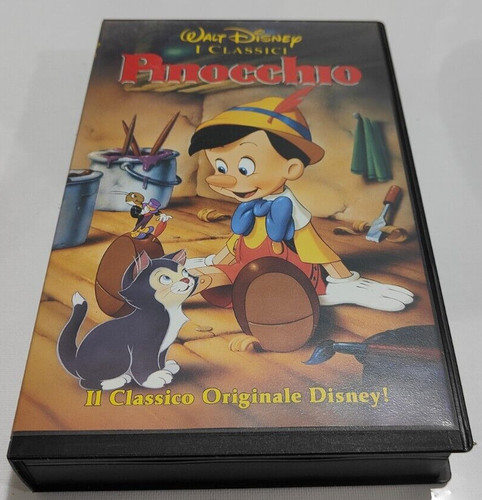 Vhs disney pinocchio - vhs,