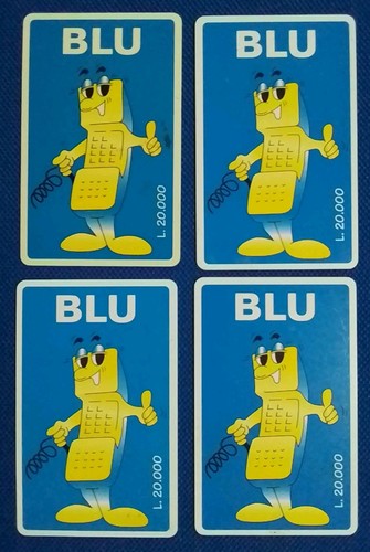 Schede telefoniche blu - "", ""