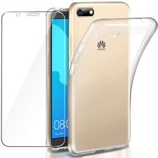 CUSTODIA COVER + PELLICOLA VETRO TEMPERATO per HUAWEI Y5 2018 