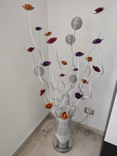 Lampada da terra floreale 